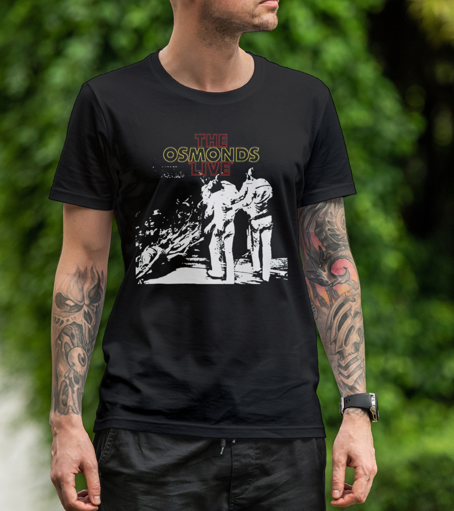 The Osmonds Live Concert Illustration With Performing Group On Stage T-Shirt