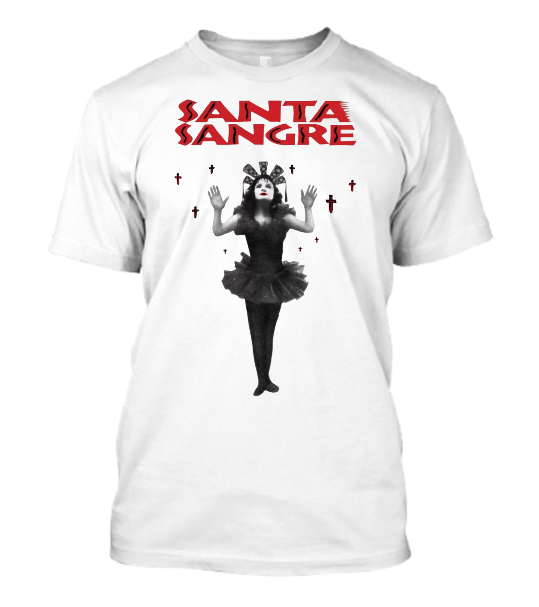 Santa Sangre Gothic Performance With Crosses T-Shirt