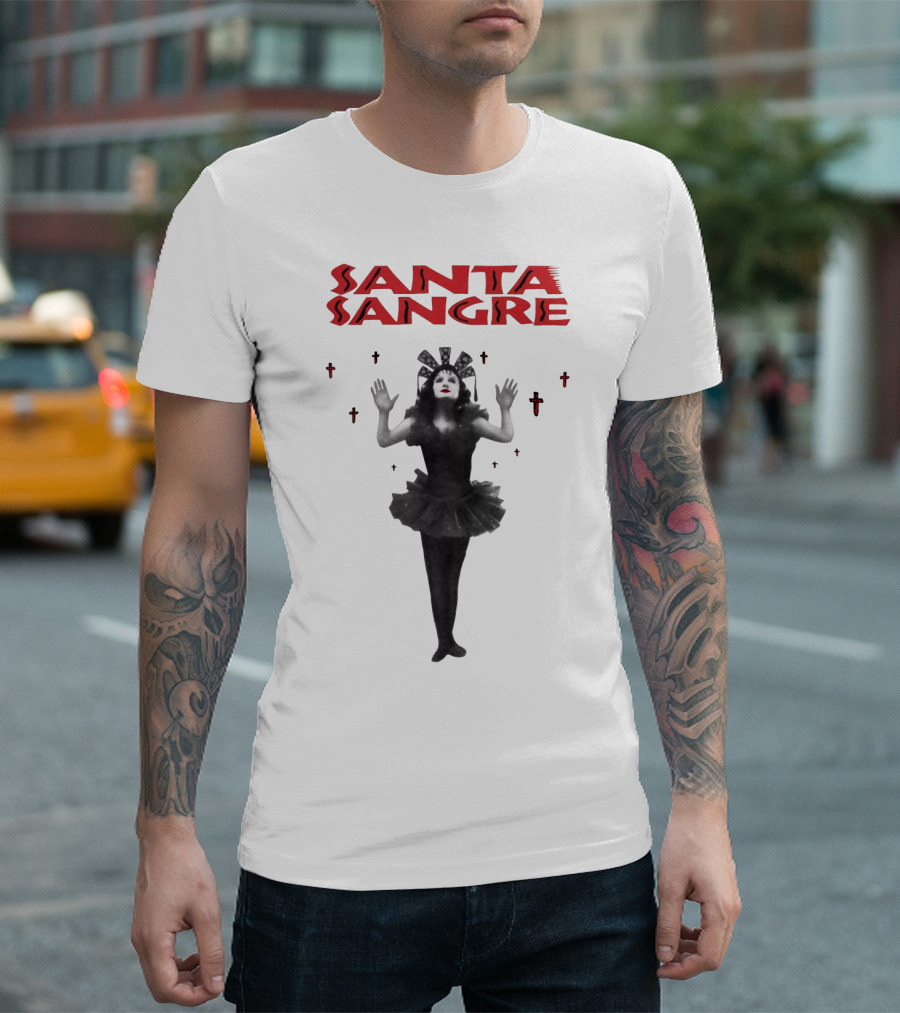 Santa Sangre Gothic Performance with Crosses T-Shirt