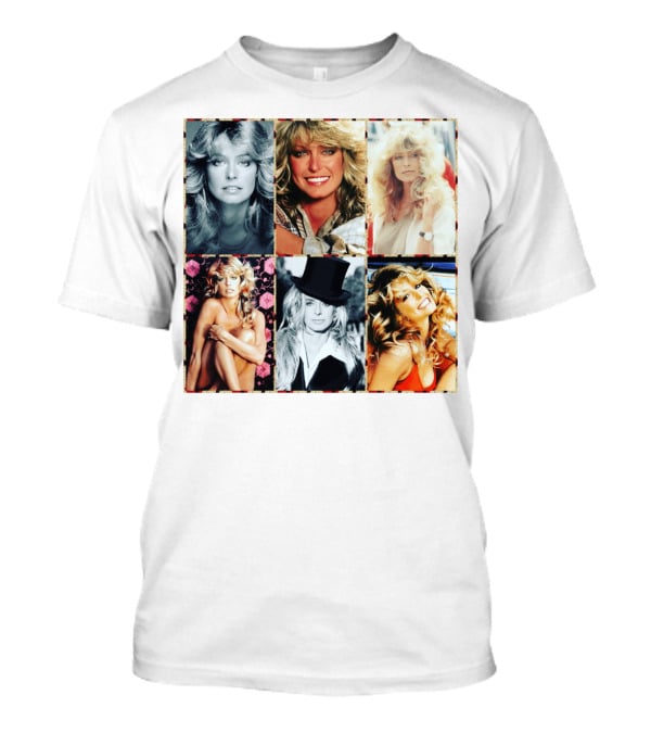 Farrah Fawcett Iconic Photo Collage T-Shirt