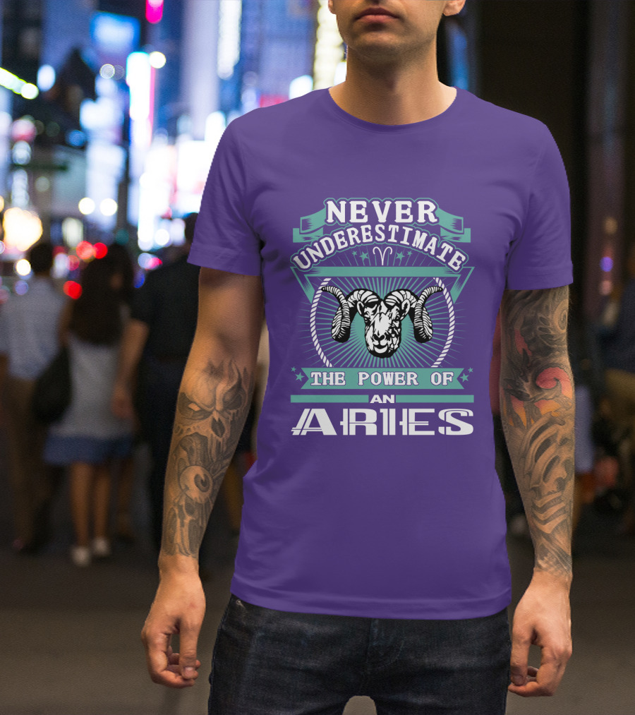Never Underestimate The Power Of An Aries T-Shirt