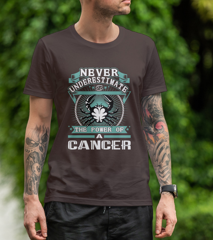 NEVER UNDERESTIMATE THE POWER OF A CANCER T-Shirt