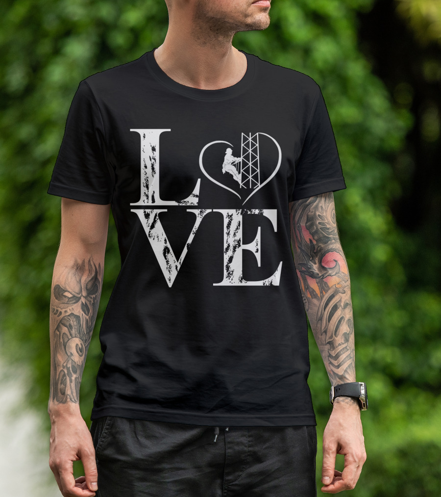 LOVE Heart Tower Climber T-Shirt