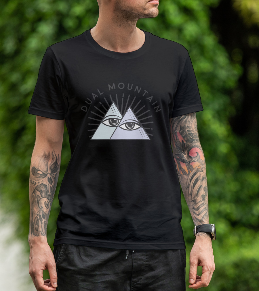 Dual Mountain Double Eye Geometry T-Shirt