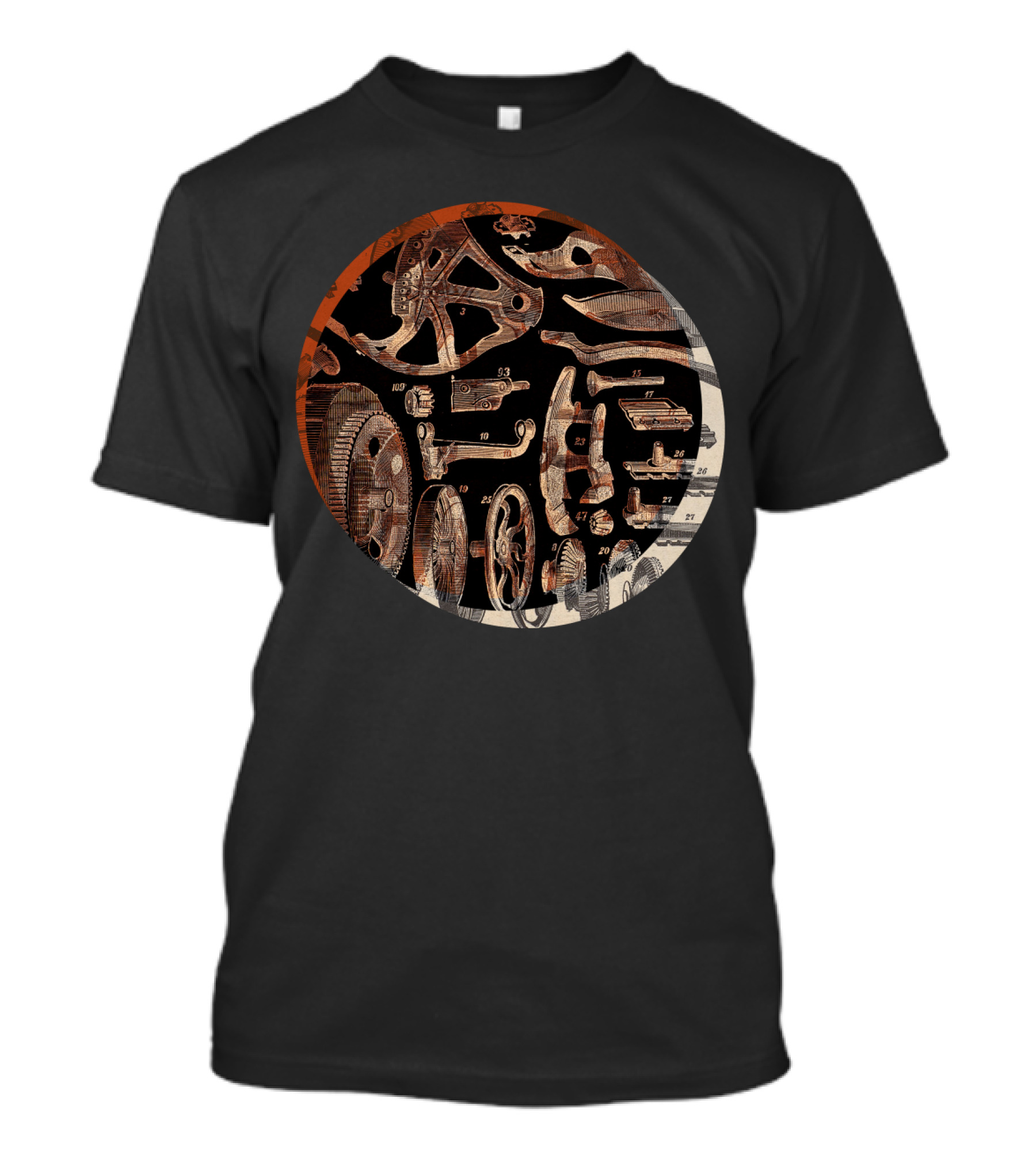Antique Mechanical Gears And Components With Bits And Bobs T-Shirt