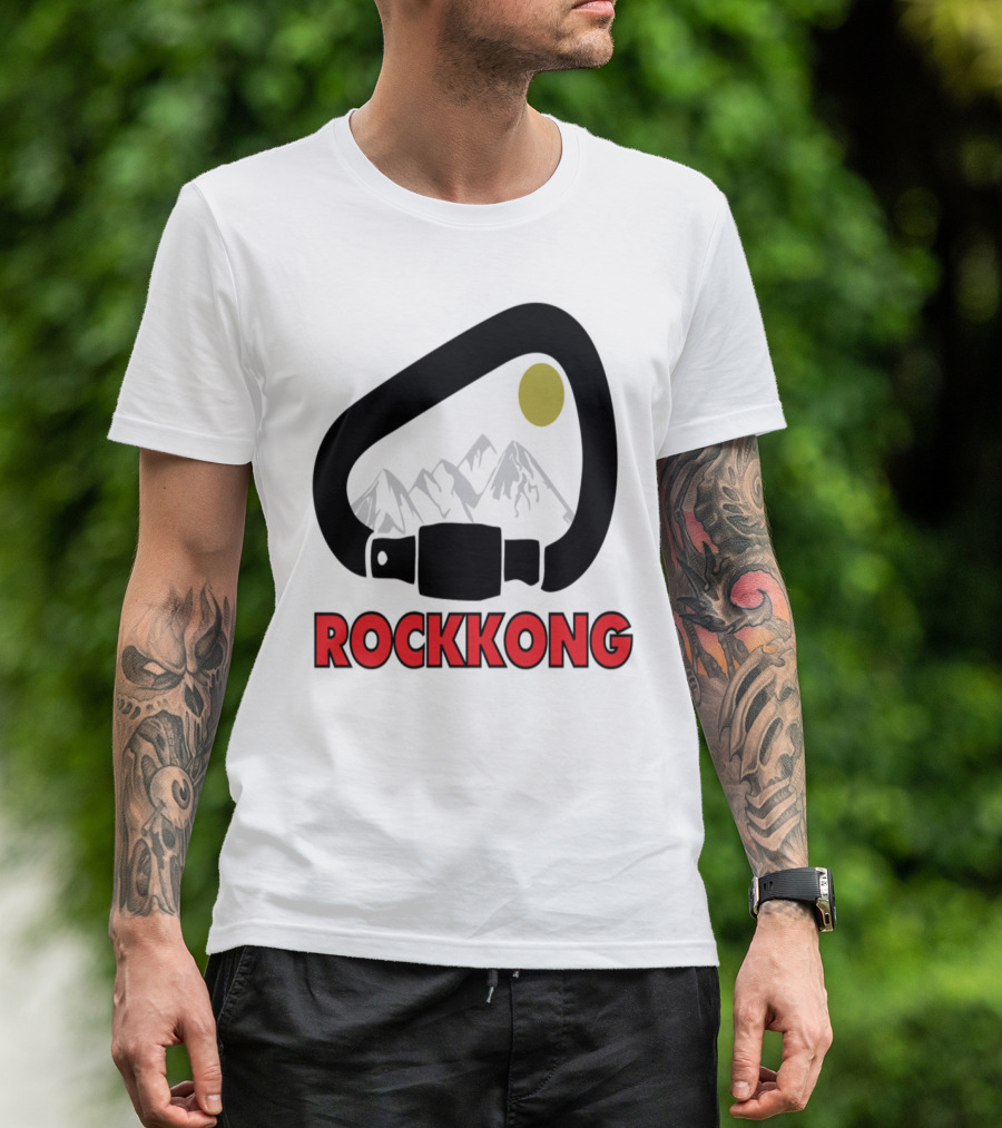 Rockkong Carabiner Mountains Moon Adventure T-Shirt