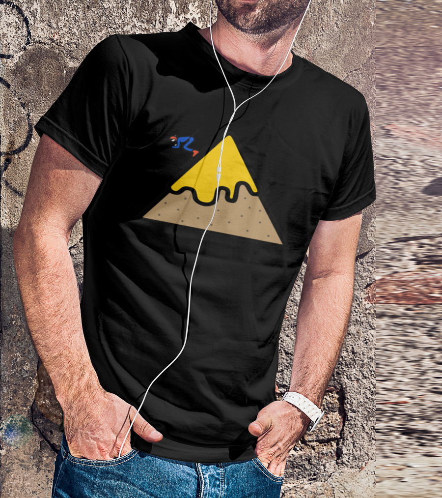 Surfing Adventure On A Yellow And Brown Mountain Slope T-Shirt
