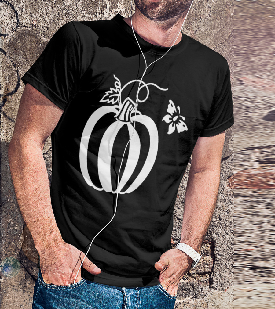 Pumpkin And Butterfly T-Shirt
