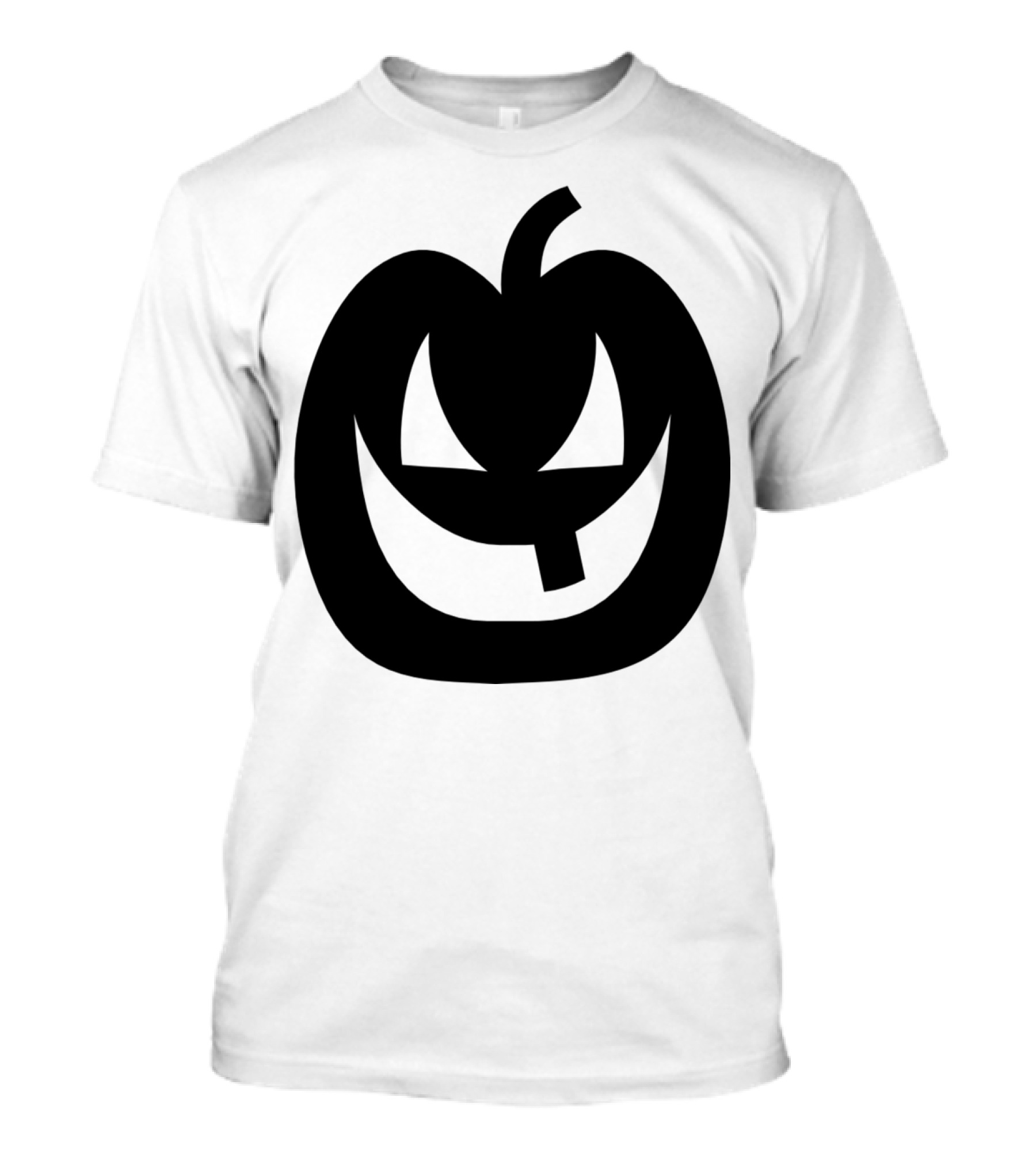 Pumpkin VECTOR Jack O'Lantern Black T-Shirt