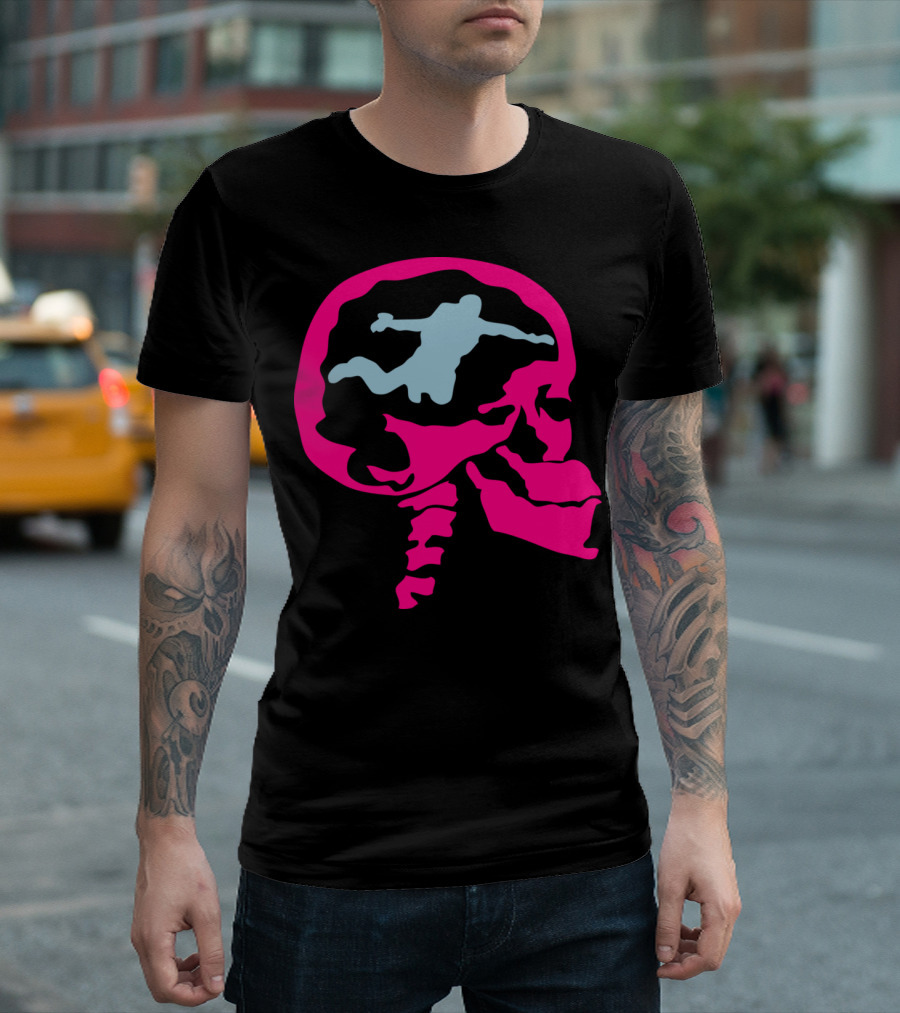 Basejump Skull Head Skeleton Skydiver T-Shirt