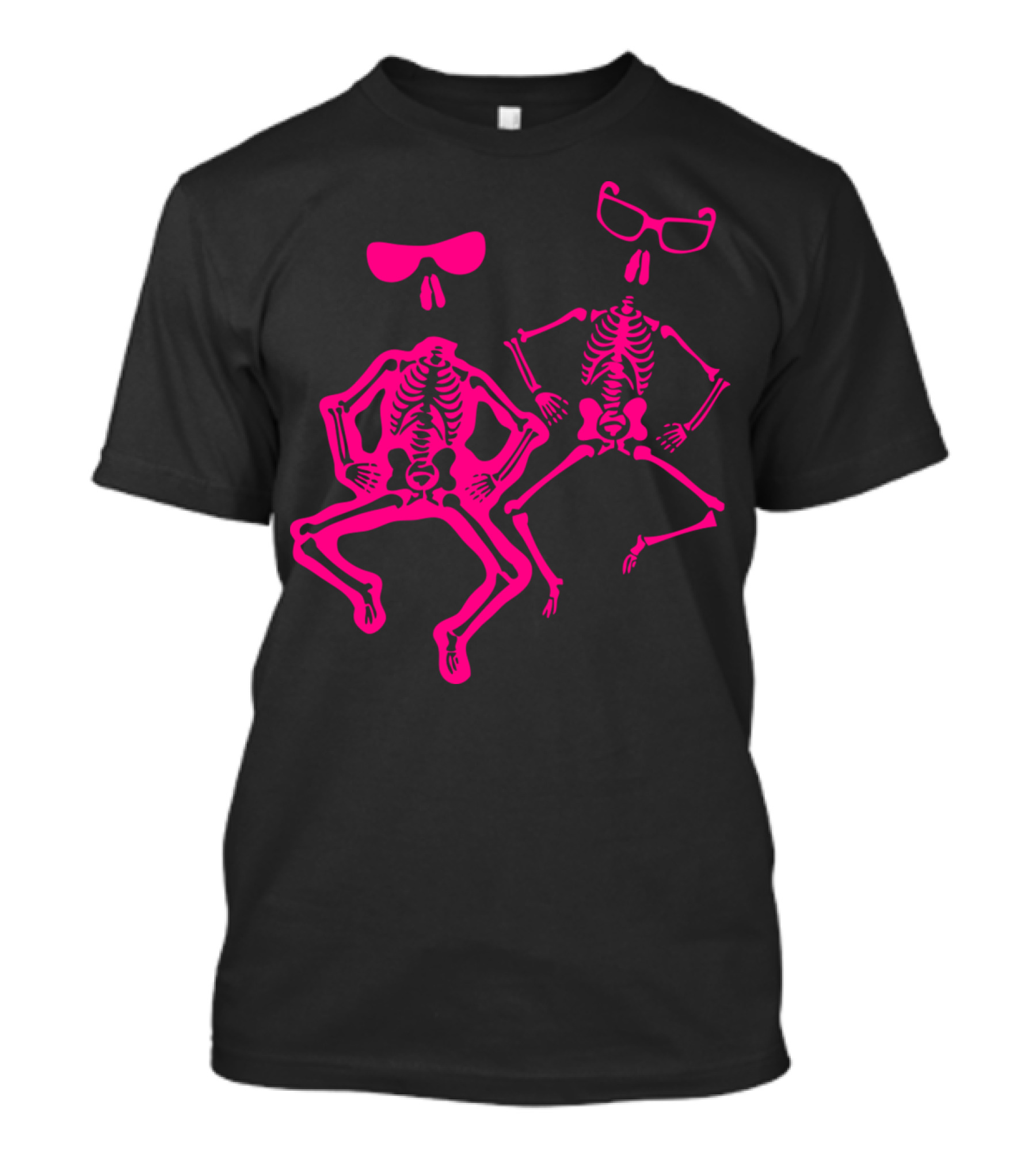 Halloween Skeletons With Sunglasses T-Shirt