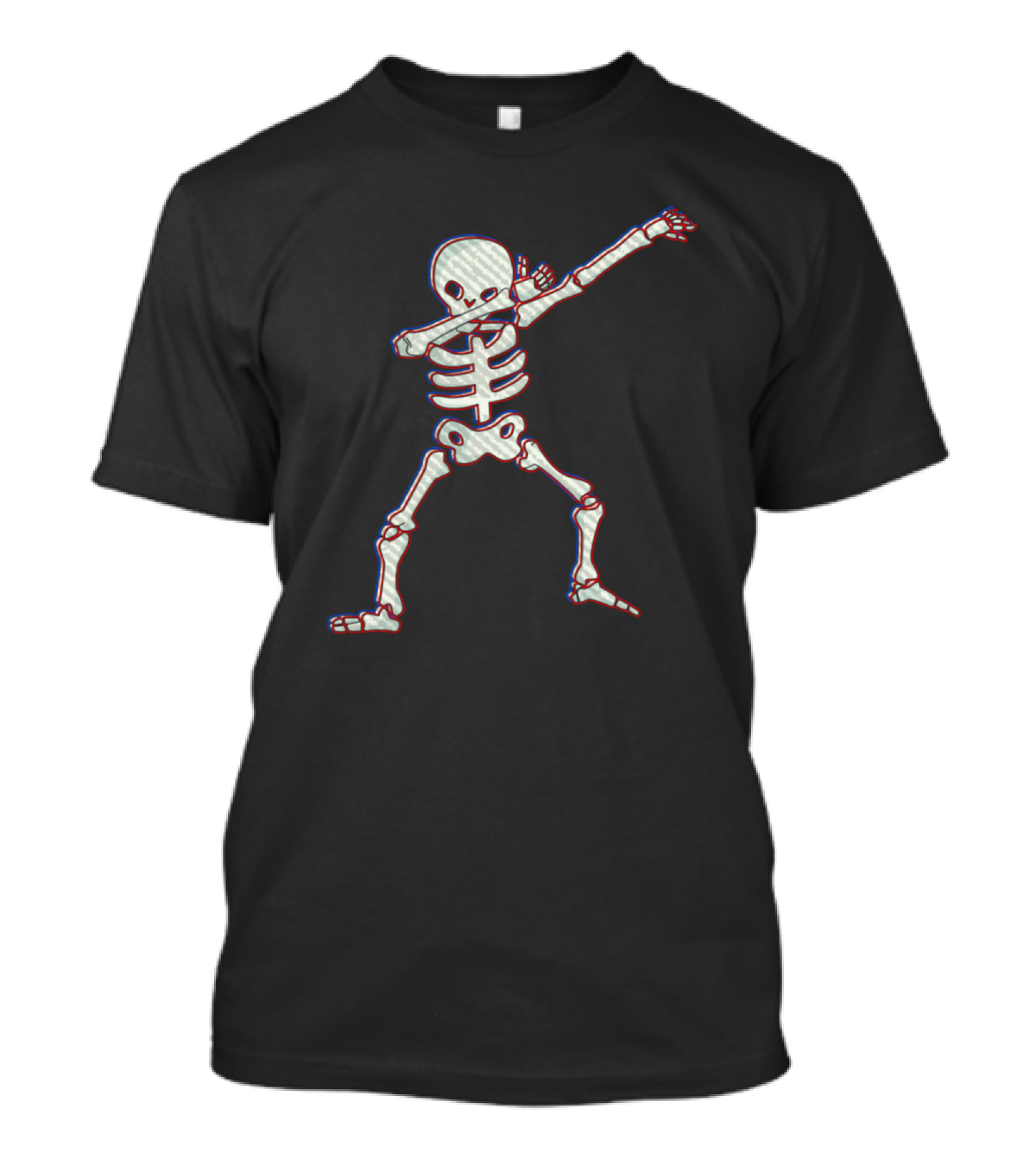 Dabbing Skeleton Vintage 3D Funny Dab T-Shirt