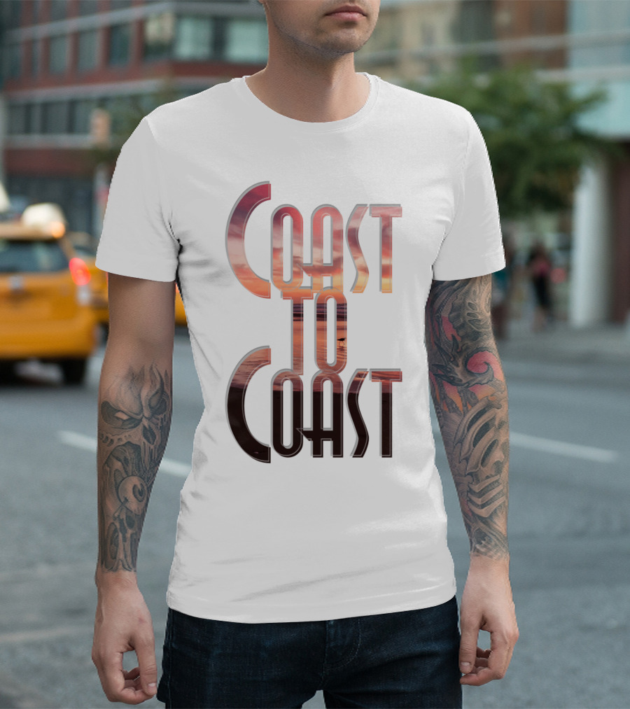 Coast To Coast AM Sunset Reflections T-Shirt