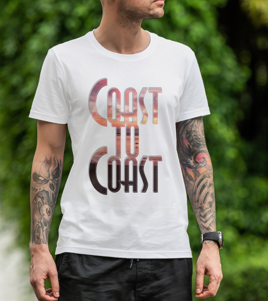 Coast To Coast AM Sunset Reflections T-Shirt