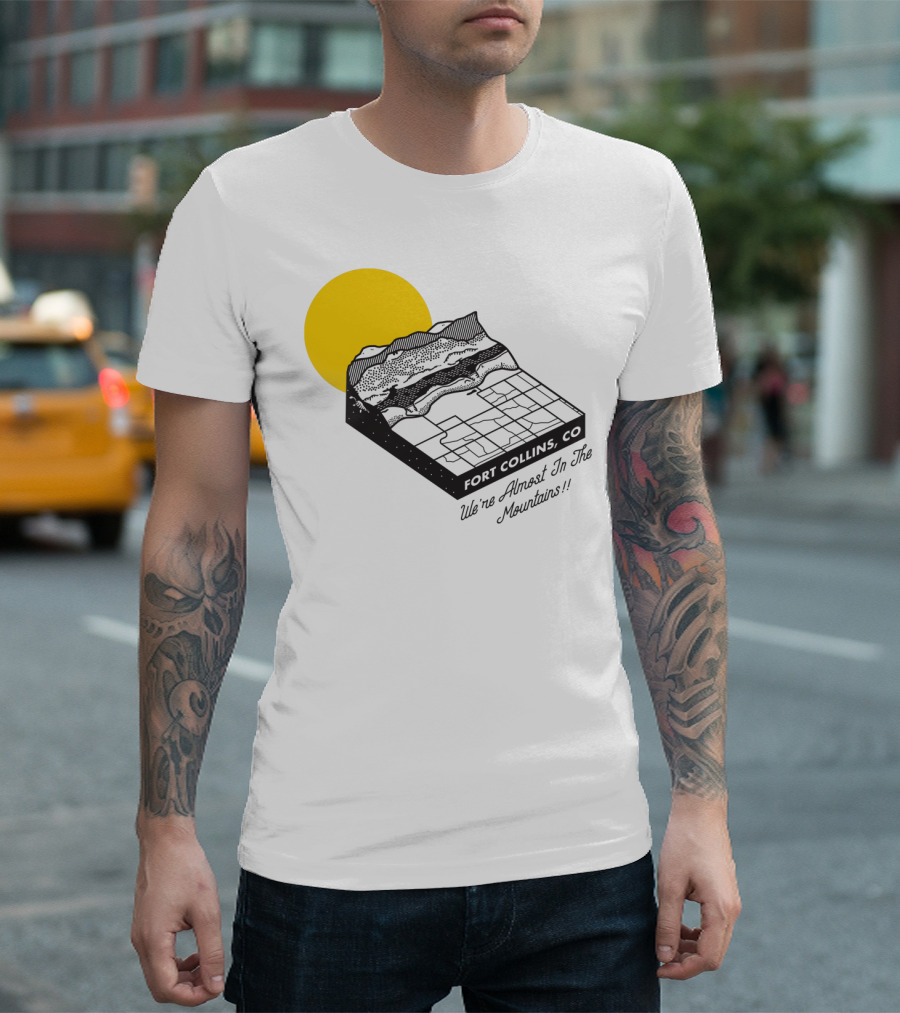 Almost There Yellow Sun Over Mountain T-Shirt