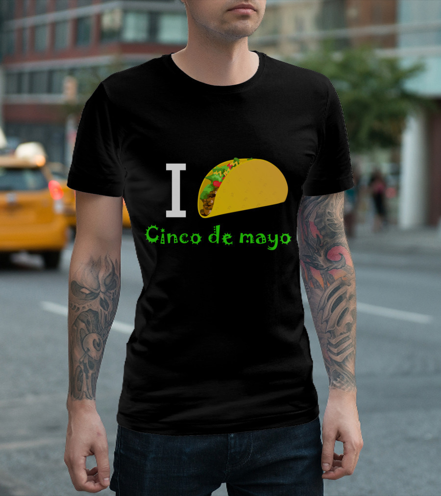 I Love Taco Cinco de Mayo T-Shirt
