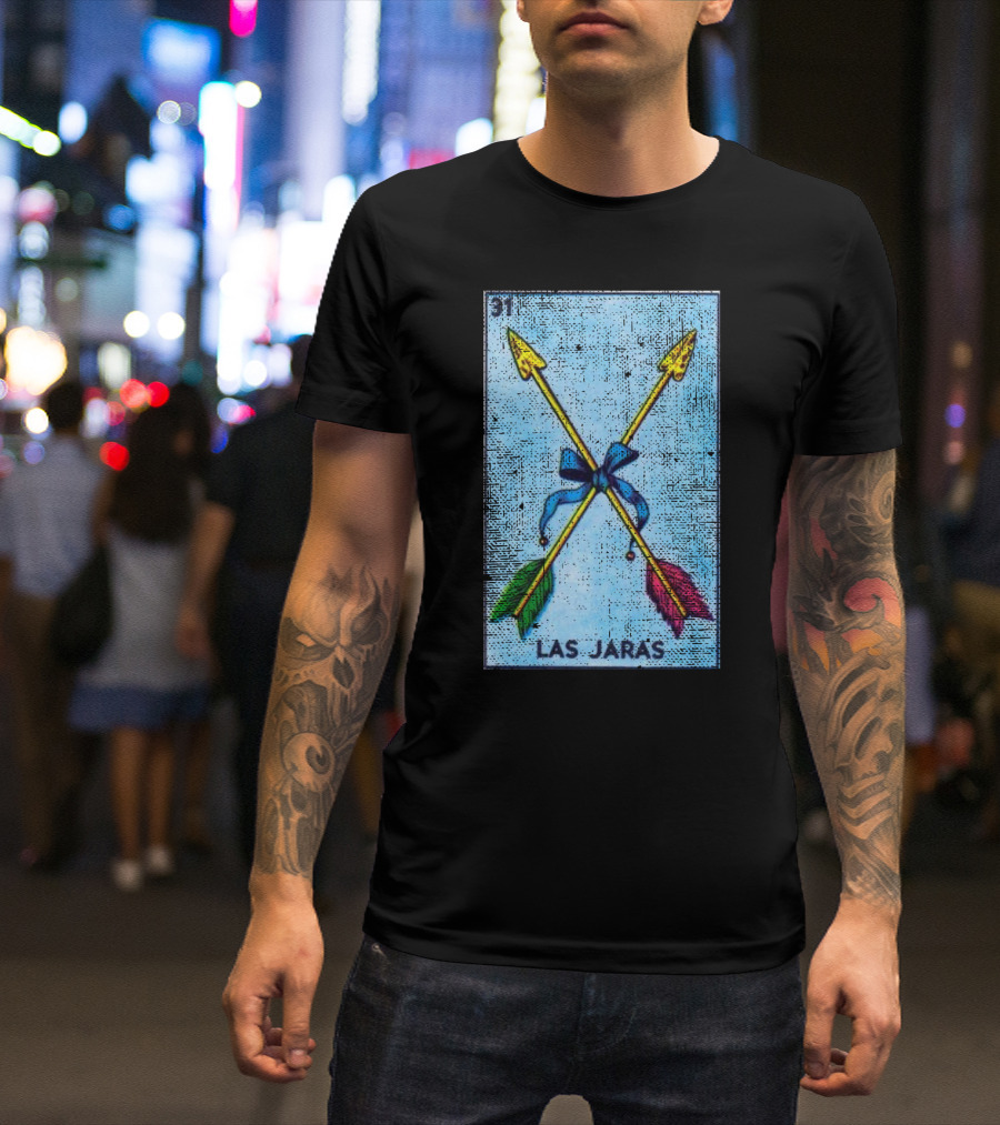Las Jaras 31 Mexican Loteria Bingo Card Iconic Arrows Classic T-Shirt