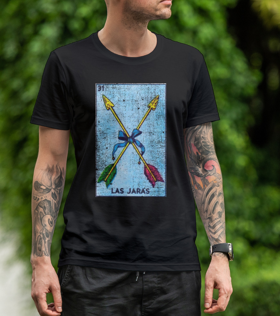 Las Jaras 31 Mexican Loteria Bingo Card Iconic Arrows Classic T-Shirt