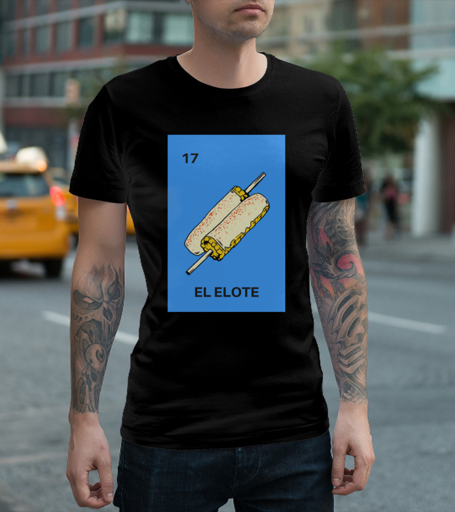 17 El Elote Mexican Loteria Bingo Card Corn T-Shirt