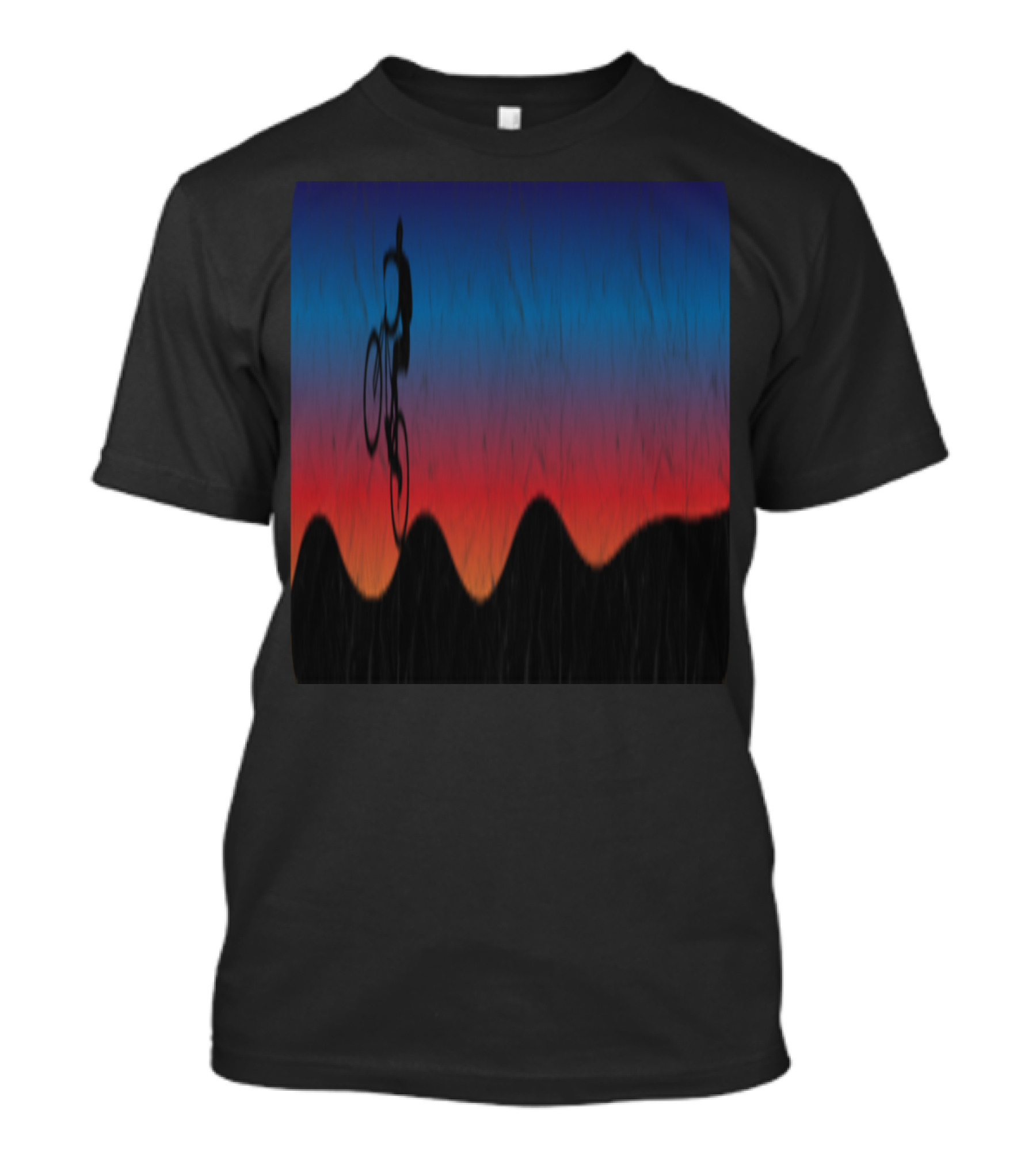 Sunset Pumptrack Mountain Bike Biker Cycling Outdoor Adventure T-Shirt