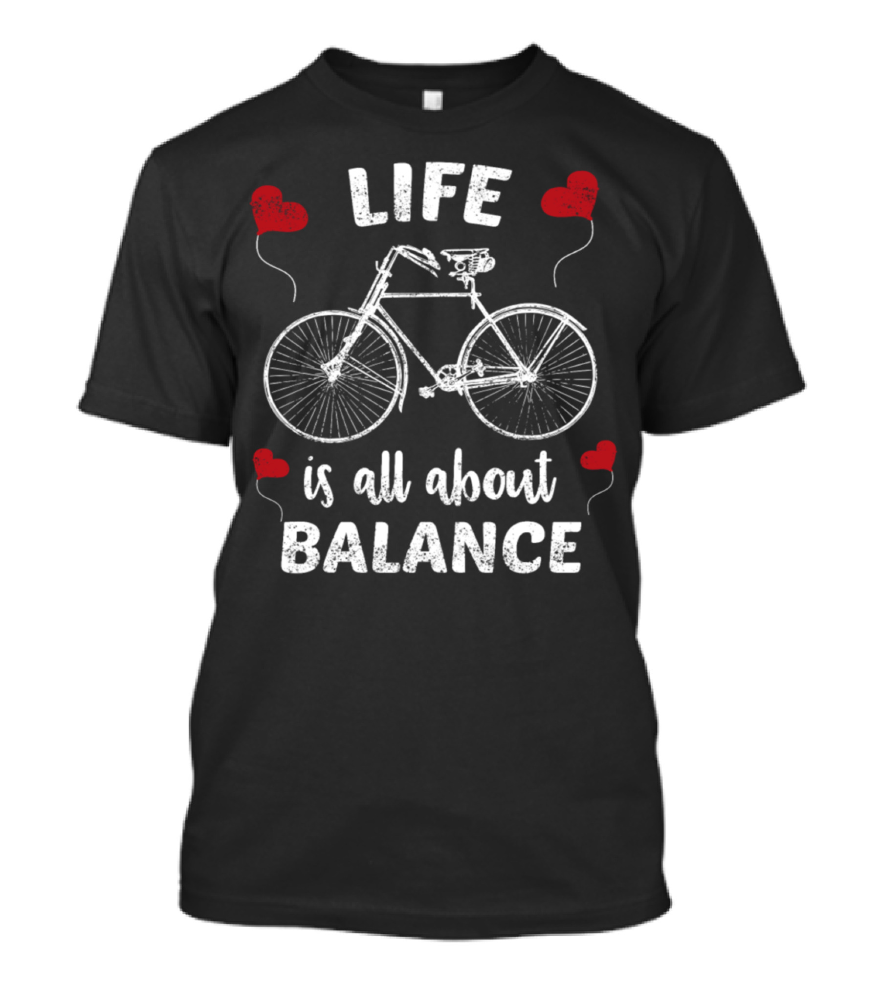 Life Is All About Balance Vintage Bicycle T-Shirt