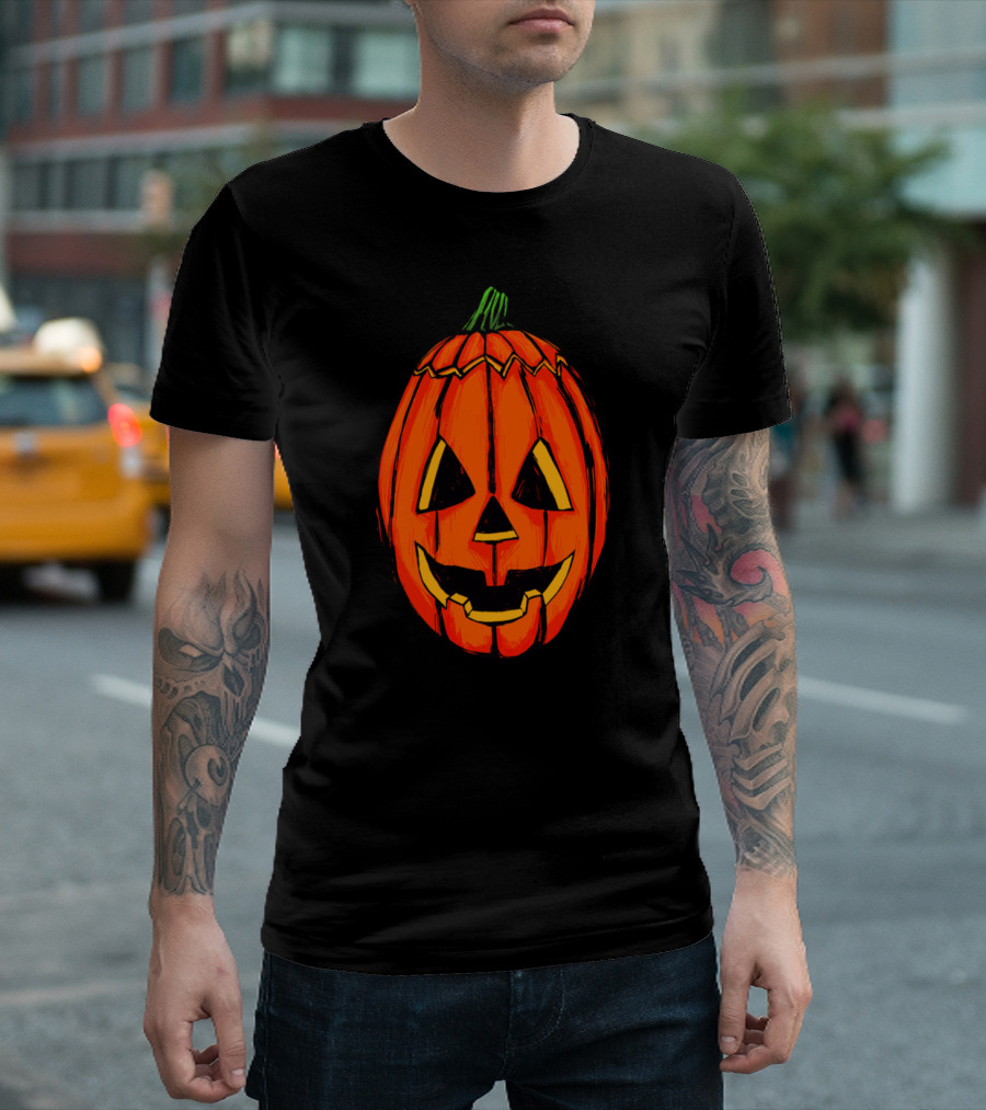 Beastly Pumpkin Jack O Lantern Halloween T-Shirt