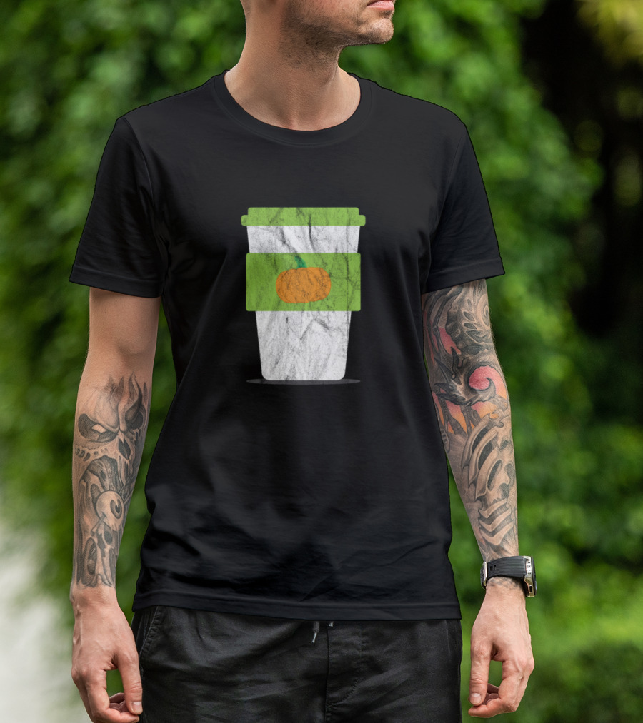 Halloween Pumpkin Coffee Cup T-Shirt