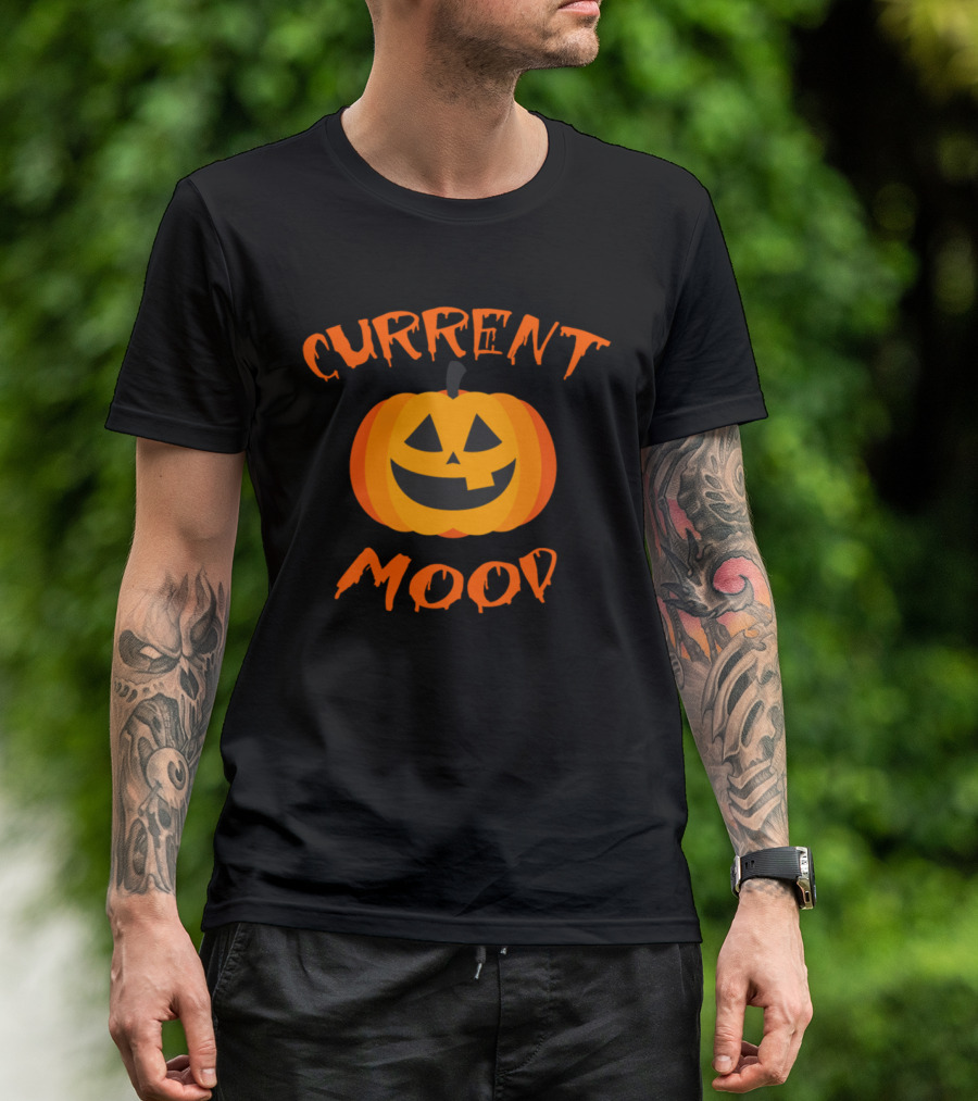 Current Mood Halloween Pumpkin Face T-Shirt
