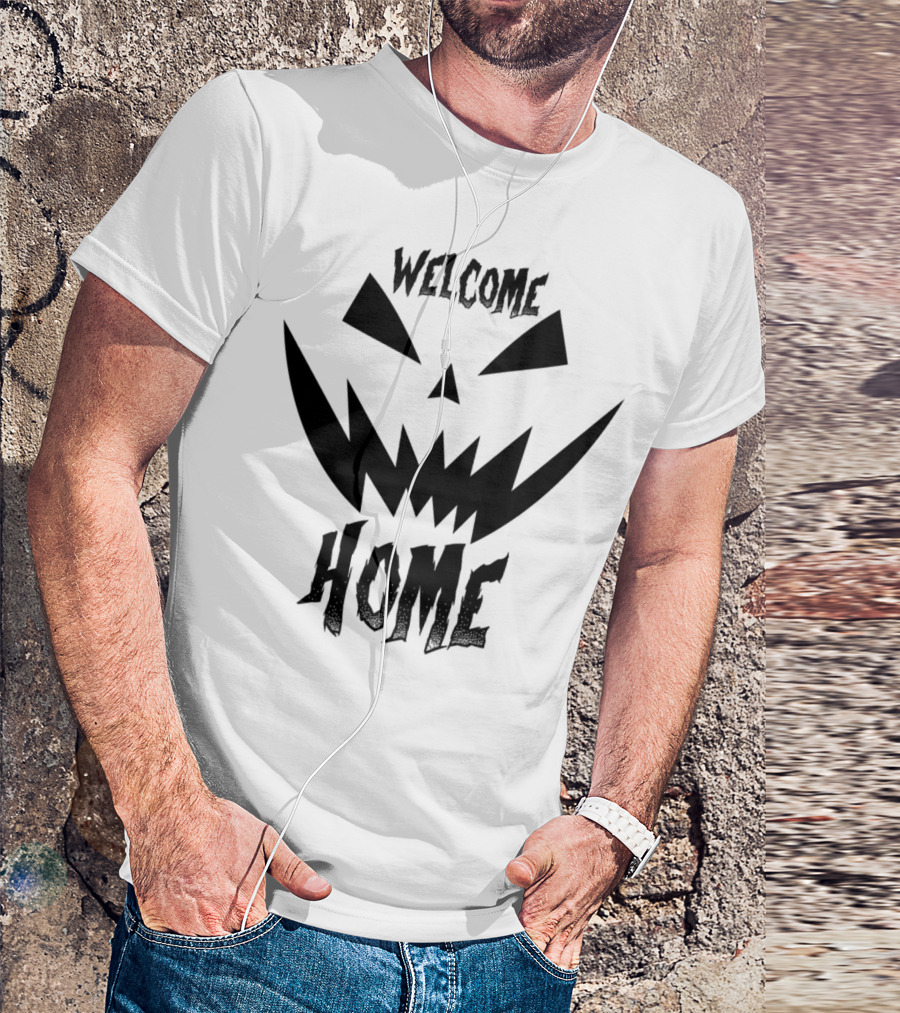 Welcome Home Halloween Pumpkin Face T-Shirt
