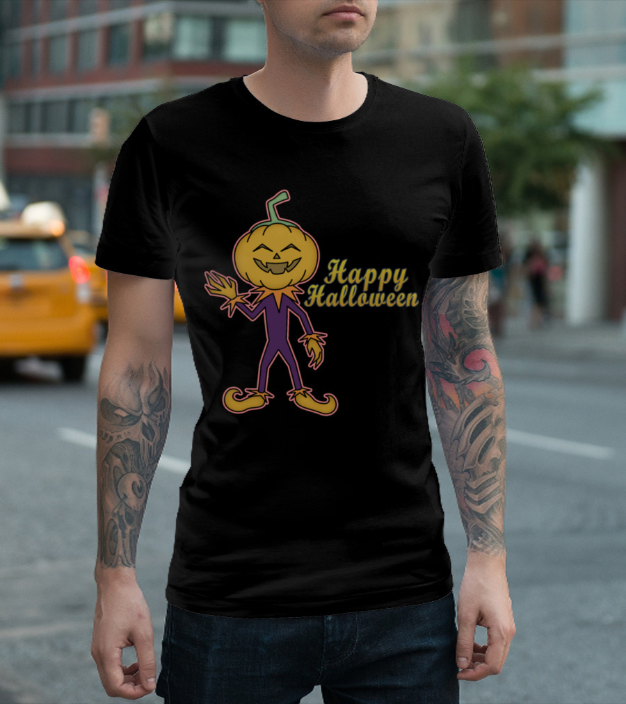 Happy Halloween Pumpkin Monster T-Shirt