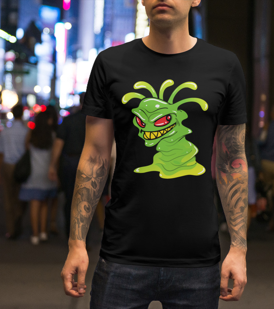 Halloween Monster Zombie Horror Alien Slime T-Shirt