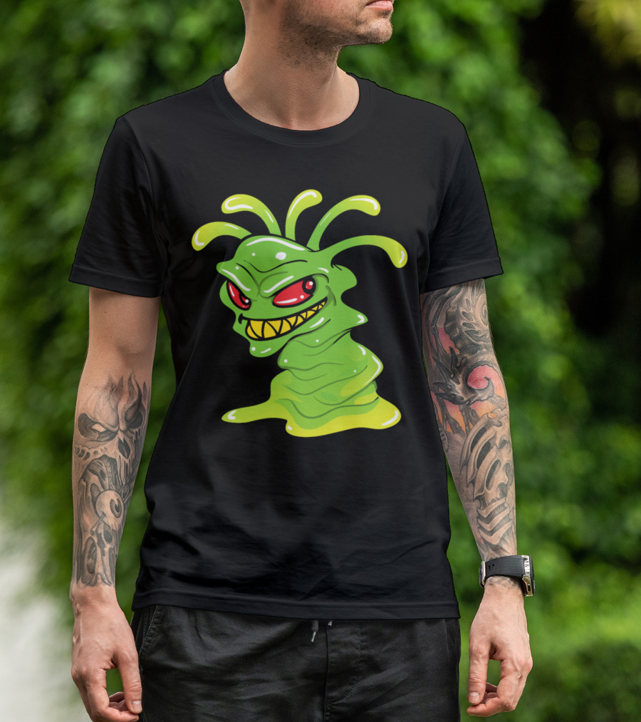 Halloween Monster Zombie Horror Alien Slime T-Shirt