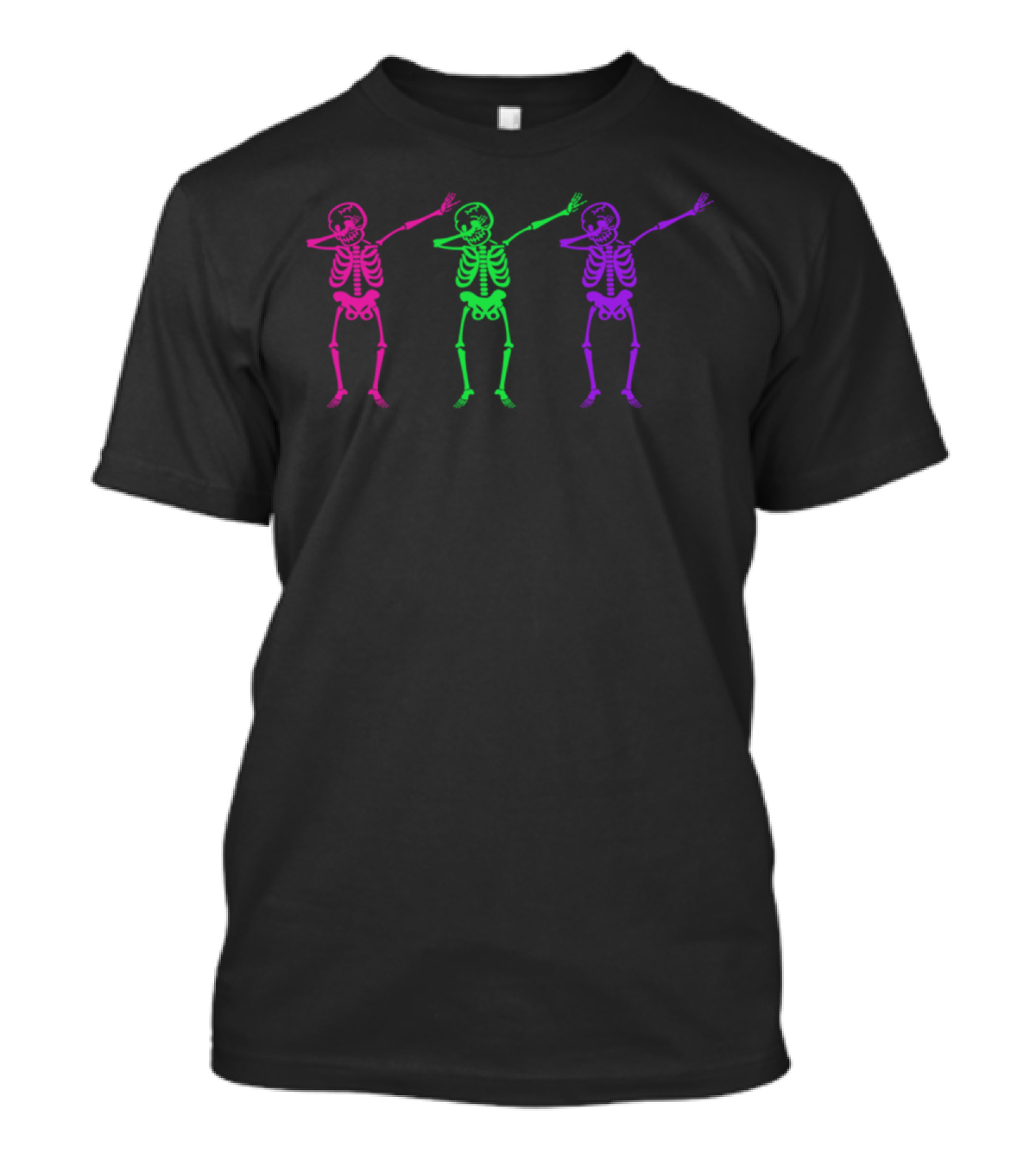 Dabbing Skeleton Dabben Neon Trio T-Shirt