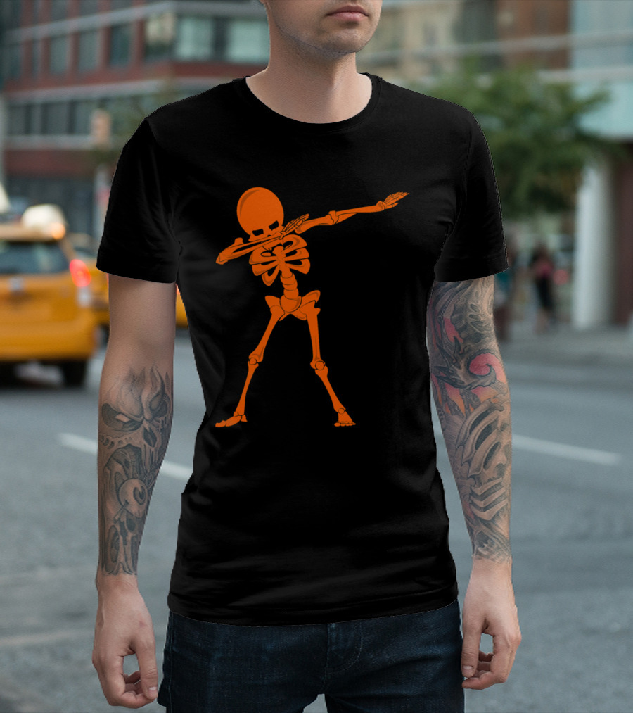Skeleton Dab Halloween Funny Dabbing Skeleton T-Shirt