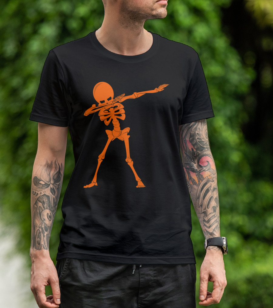 Skeleton Dab Halloween Funny Dabbing Skeleton T-Shirt