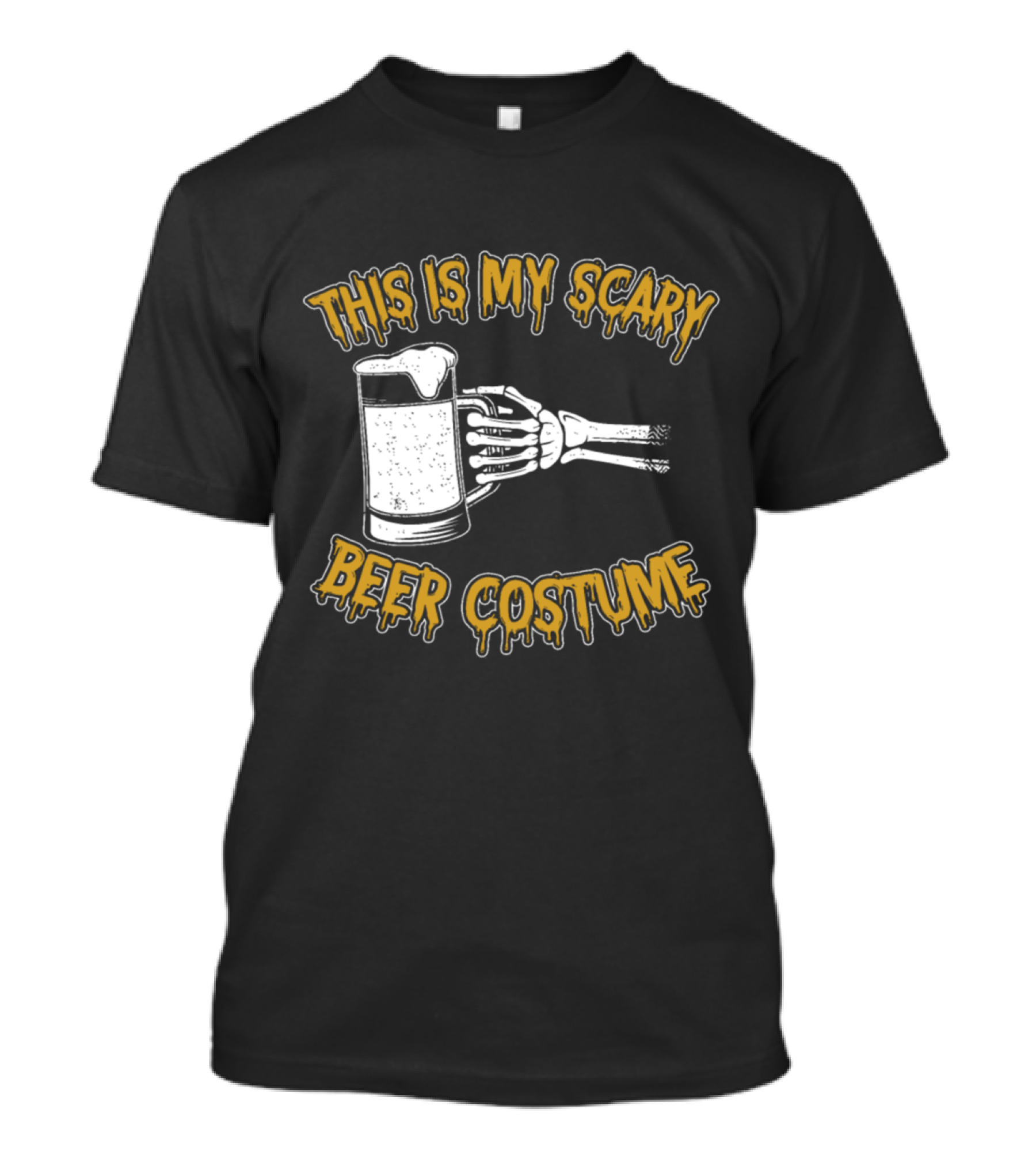 This Is My Scary Beer Costume Skeleton Drunken Skull Bones T-Shirt