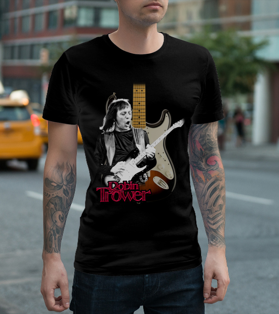 Robin Trower Electric Guitar Performance Iconic T-Shirt