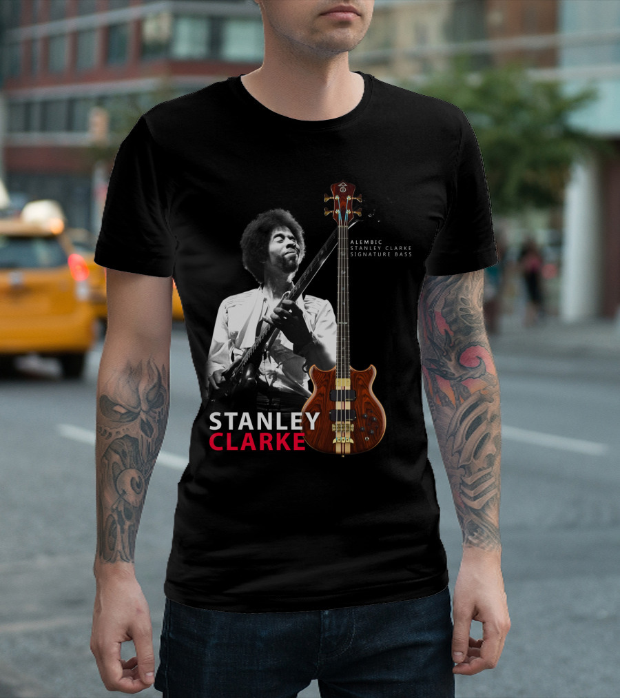 Stanley Clarke Alembic Signature Bass Album Cover T-Shirt
