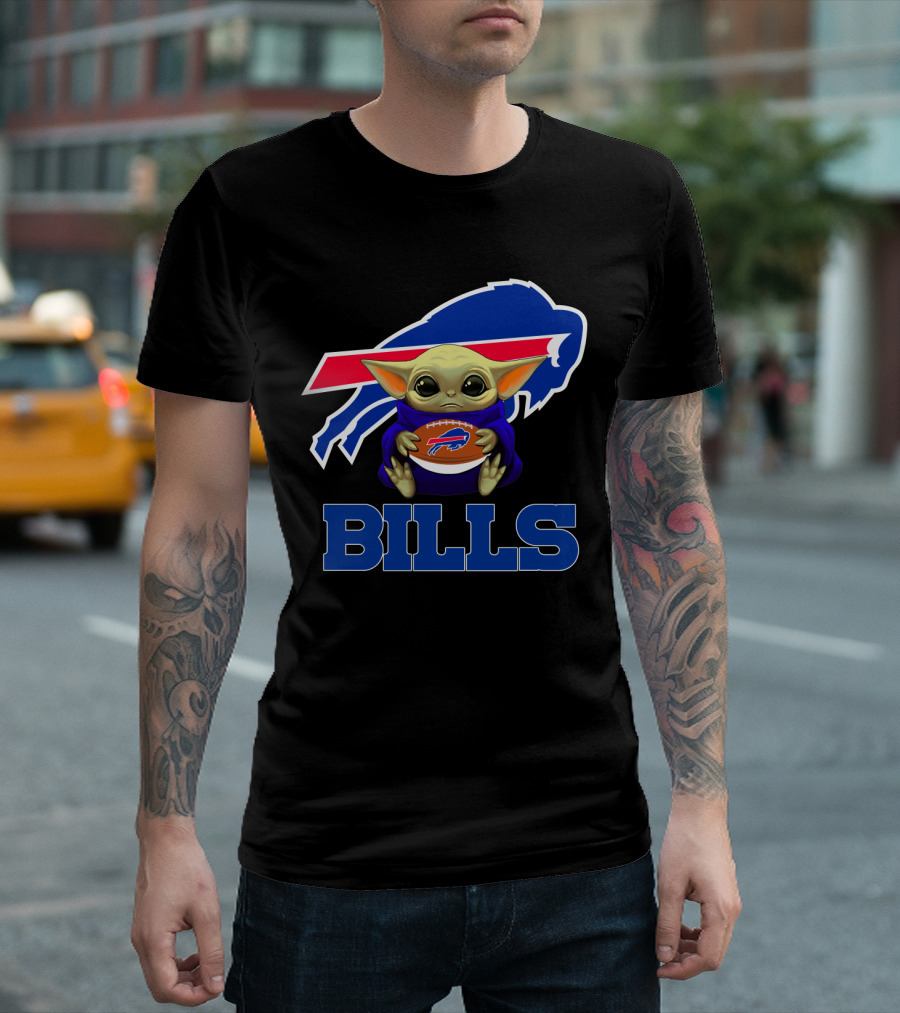 Buffalo Bills Baby Yoda Football Fan T-Shirt