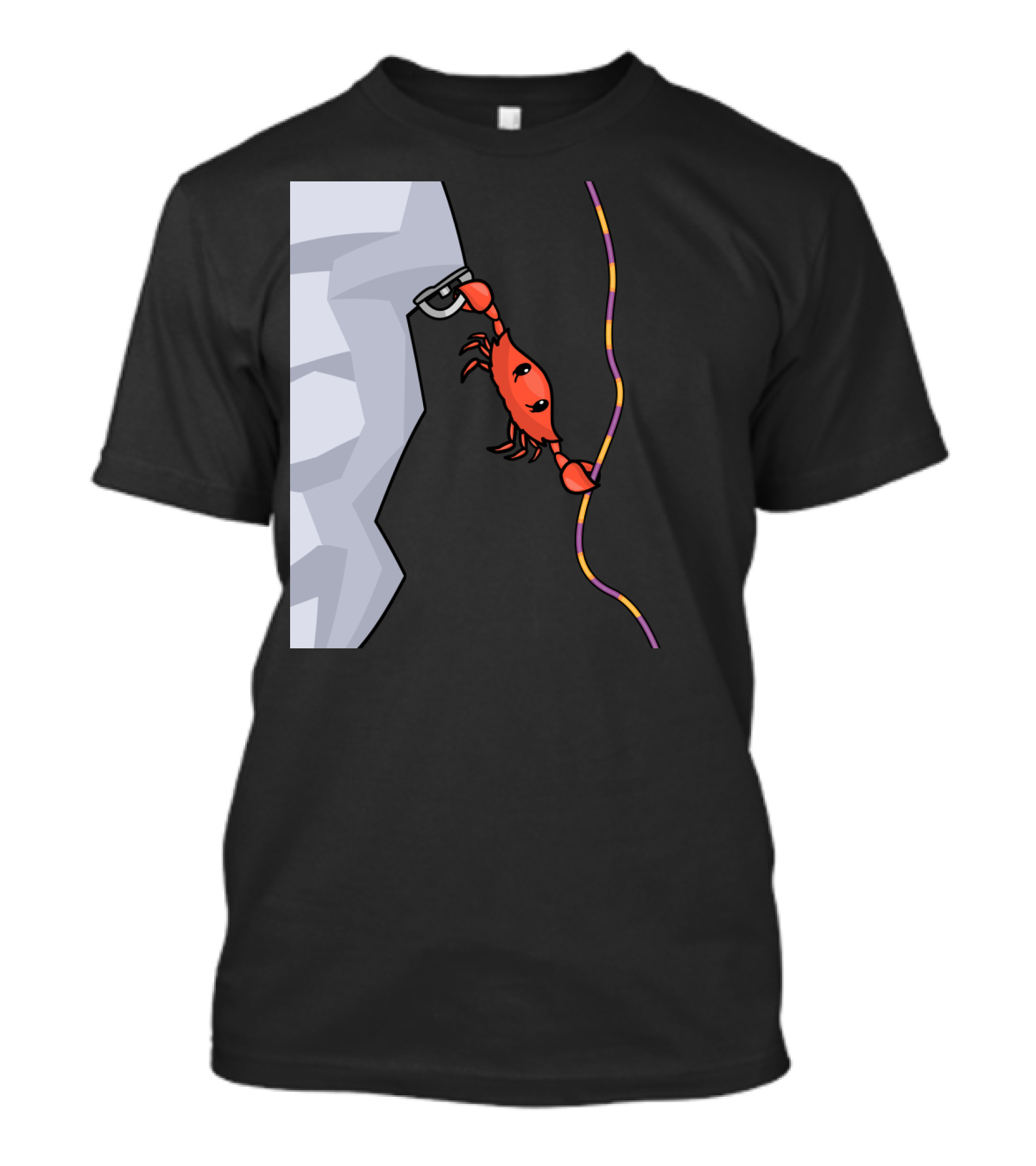 CrabOutdoor Rock Climbing Adventure With Ropes And Clips T-Shirt