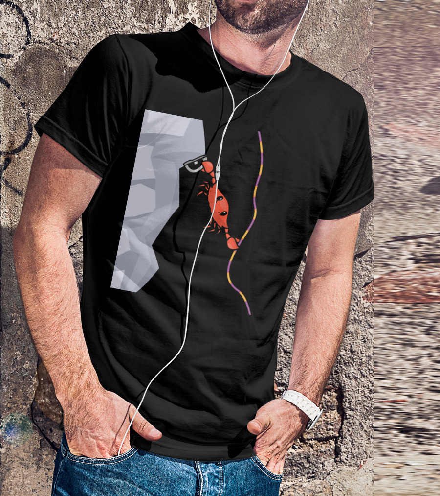 CrabOutdoor Rock Climbing Adventure With Ropes And Clips T-Shirt