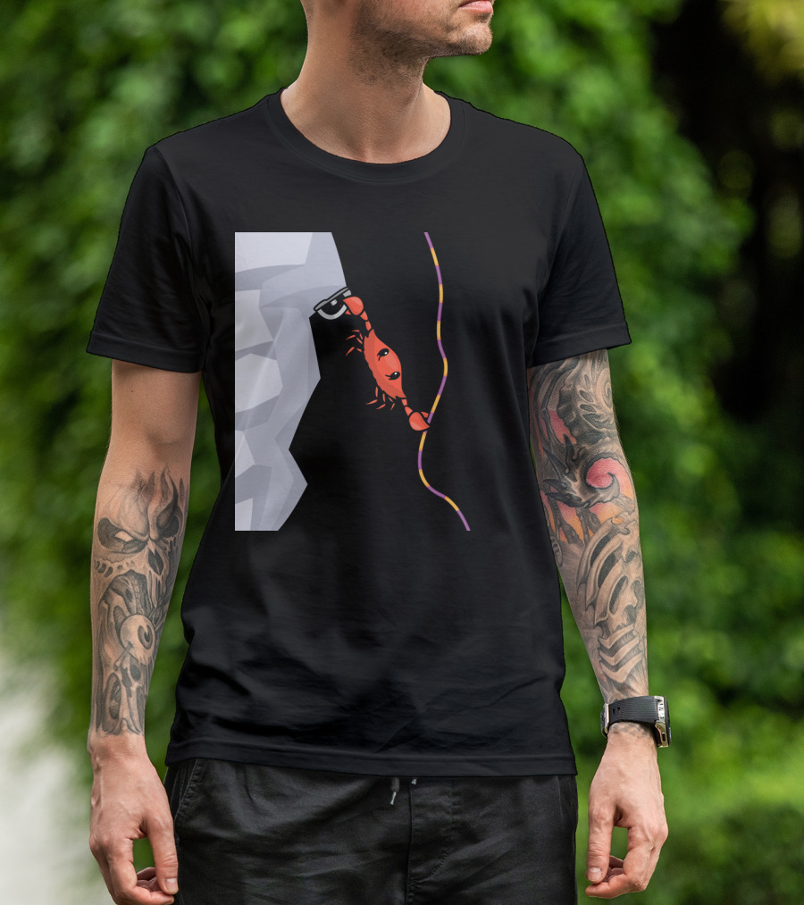 CrabOutdoor Rock Climbing Adventure With Ropes And Clips T-Shirt