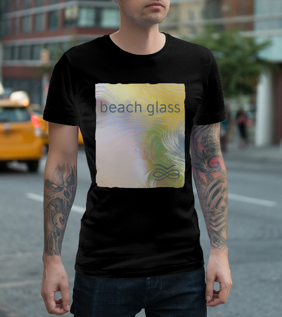 Beach Glass by gp-beach.com with Swirling Pastel T-Shirt