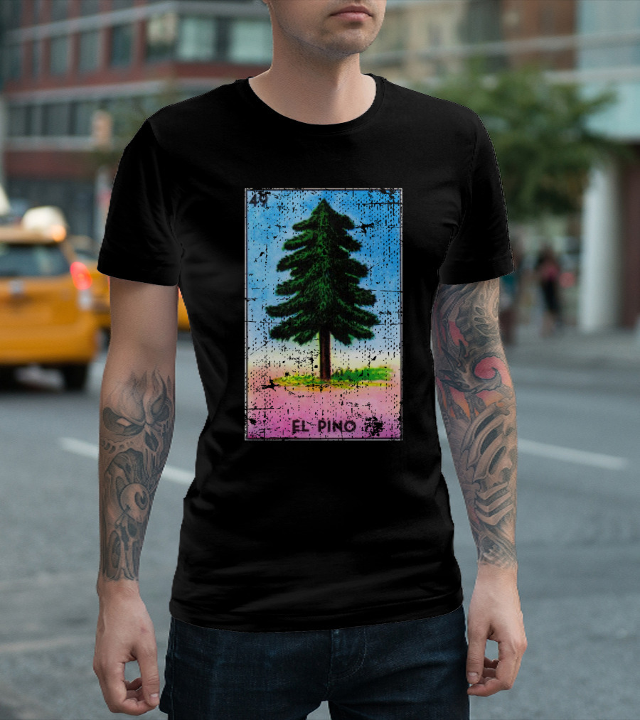 El Pino 49 Mexican Loteria Card T-Shirt