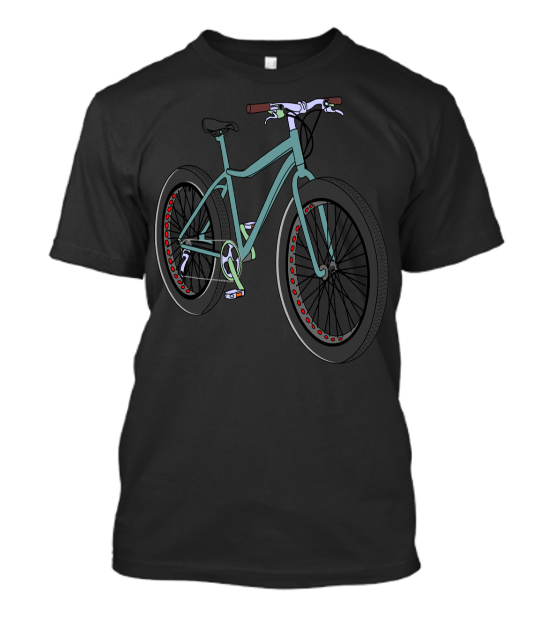 Bigfoot Off Road Mountain Biker On Stylish Rider's Bike T-Shirt