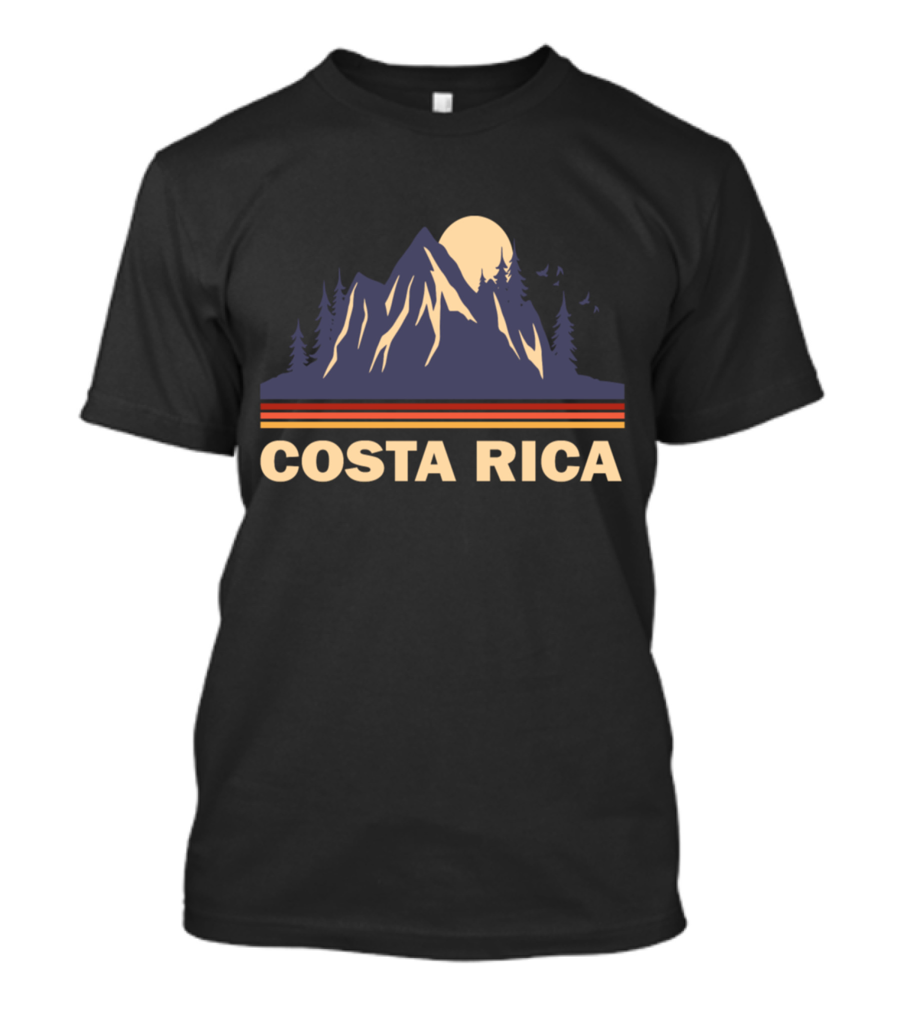 Costa Rica Sunset Mountains Nature T-Shirt