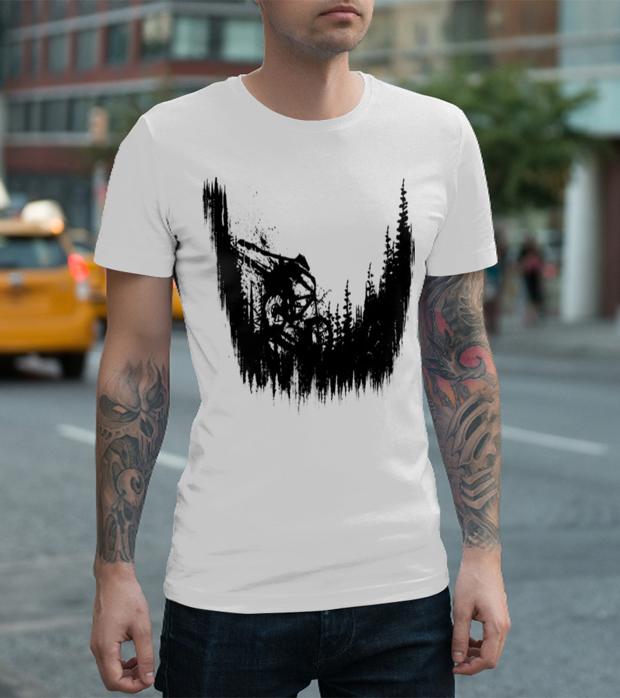Ride Mountain Biking Through Forest Trails T-Shirt