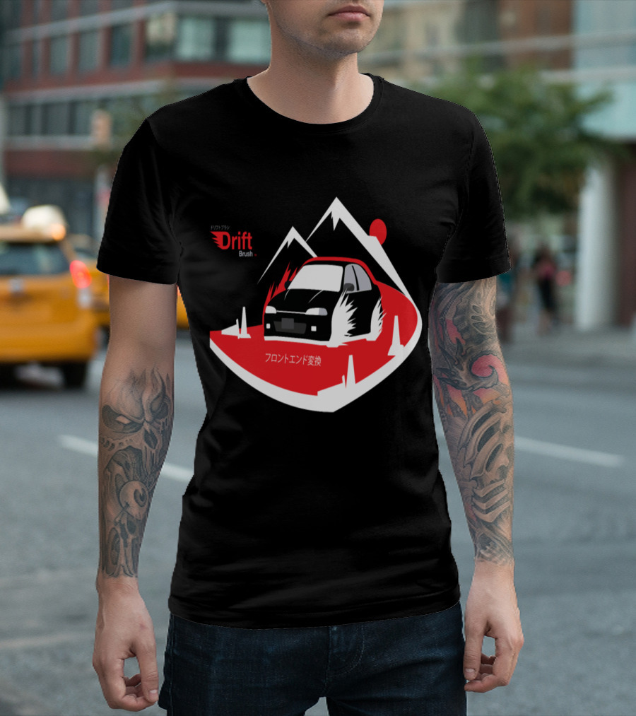 Drift Brush Mountain Car Front End Conversion Red Path T-Shirt