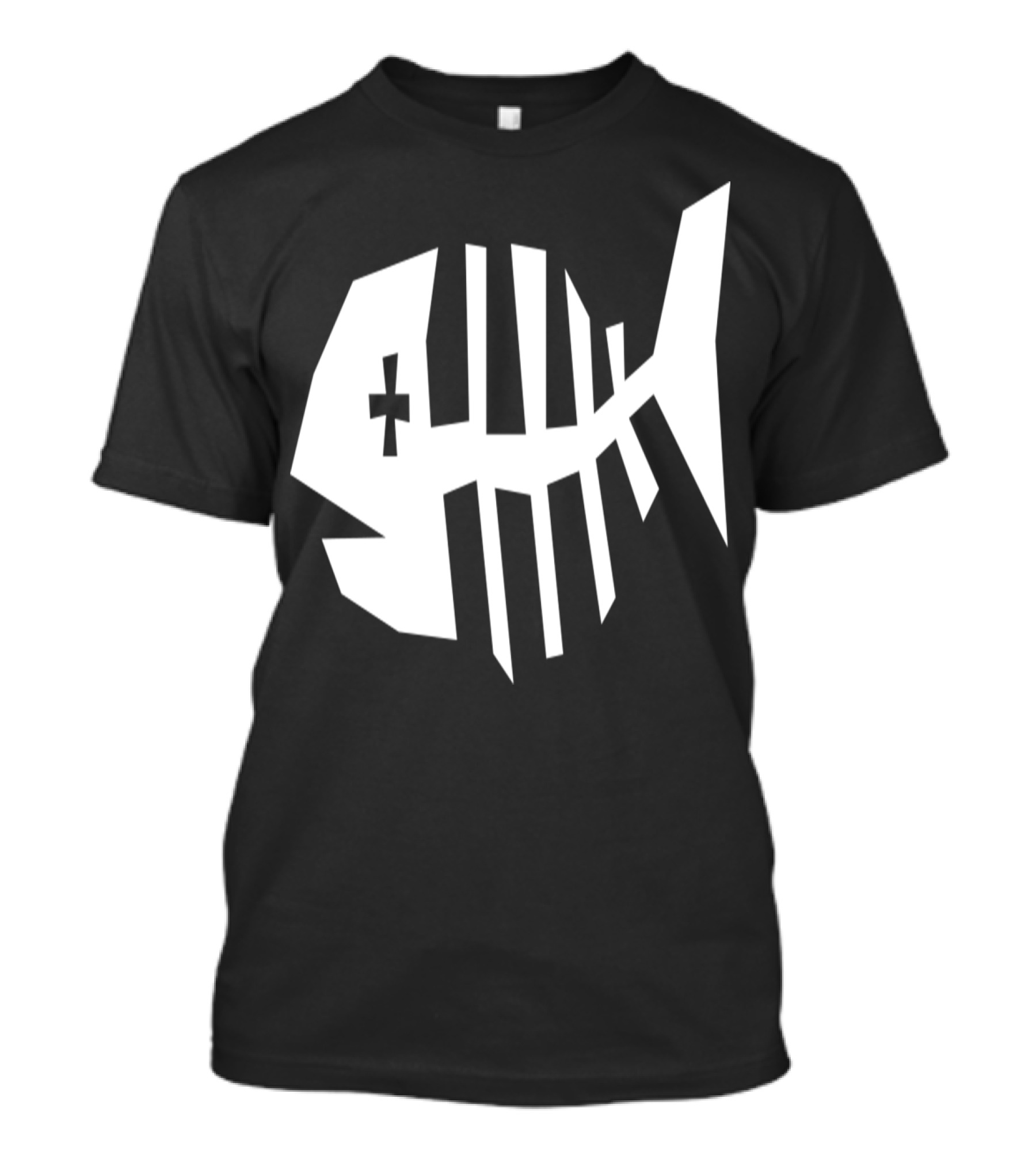 Fish Bone Skeleton Bold Geometric T-Shirt