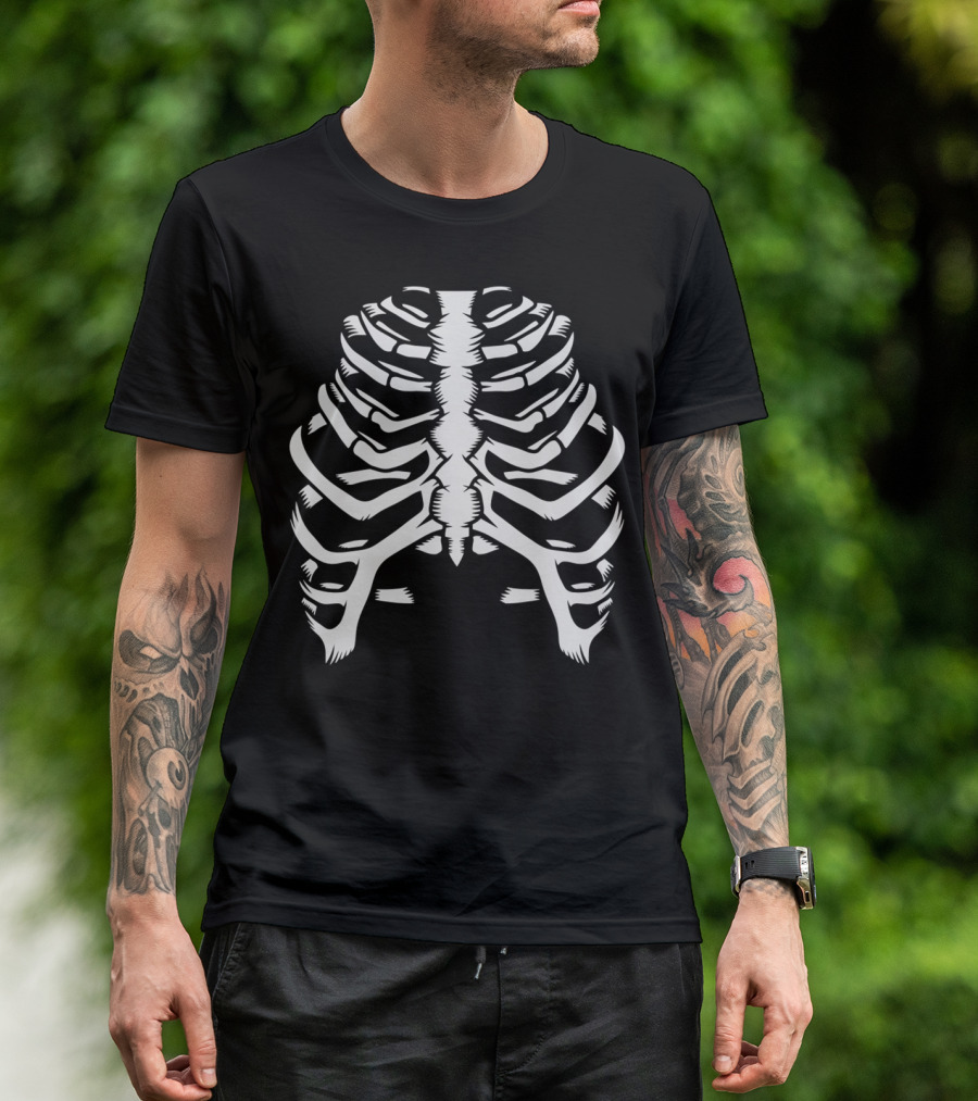 Skeleton Ribcage Human Thorax T-Shirt